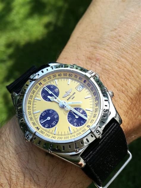 breitling chronomat longitude gelb|Breitling navitimer Chronomat.